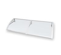 JCSRYD Auvent de Terrasse, Marquise de Porte Exterieur, Store Banne en Polycarbonate, Idéal pour la Pluie, la Neige et Le Soleil, 50/60/100/120/160/200 cm(Clear,60 * 200cm/24 * 79in)