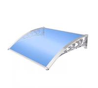 JCSRYD Auvent Porte D'entree, Marquise de Fenêtre ou Auvent de Porte D'entrée, Toile en Polycarbonate - Protection Contre la Pluie et la Neige(100 * 100cm/39 * 39in)