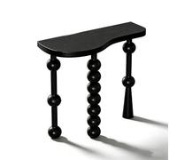 JCSRYD Meuble Entree Couloir, Console Entree Rustique en Bois Derrière Le Canapé, Table Console Étroite d'Entrée pour Couloir, Salon, Foyer, Noir(100 * 15 * 80cm/39 * 6 * 31inch)