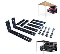 JCSRYD Support de Montage pour Auvent de Voiture, Kit D'installation de Remplacement de Support Universel en Forme de L en Acier Inoxydable pour Kit de Support D'accessoires pour Auvent de Véhicule