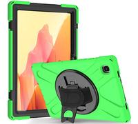 JCTek Étui pour Samsung Galaxy TAB A7 T505/T500/T507 10,4" 2020 avec protecteur d'écran, étui de protection hybride robuste, dragonne et bandoulière (vert)