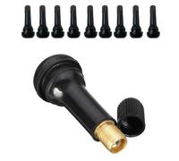 JCUGSBS 10 Pcs TR414 Valve Pneu Voiture, Universal Valve Tubeless Valve Auto de Caoutchouc Valves en Caoutchouc Snap-in Jantes pour la Plupart des Voitures, Motos, etc.