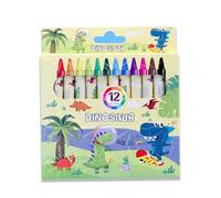 JCUGSBS 12 Craies de coloriage- Crayons de cire enfant - Crayon à la cire pour bébé dès 1 an -Crayons à la cire gros module, Spécialement conçus pour les enfants