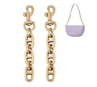 JCUGSBS 2pcs Chaînes D'Extension de Sac en Alliage Sangle de Chaîne de Sac à Main 120mm Antique Doré Bandoulière Sac à Bandoulière Chaînes D'Extension avec Boulon à Oeil Pivot Mousqueton