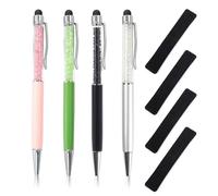 JCUGSBS 4PCS Bille,2 en 1 Stylos d'écriture Confortables,Stylo à Bille Roulante,pour Fournitures Scolaires Bureau Cadeaux de Fête, Cadeau Enfant,fourniture scolaire