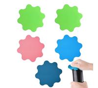 JCUGSBS 5 Pièces Ouvre Bocaux Caoutchouc, Pot Gripper en Caoutchouc Multi-Fonctions Ouvre-Bocal pour Personnes Âgées Souffrant d'Arthrite Mains Faibles Sous-Verres de Cuisine (4 couleurs)