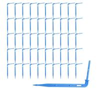 JCUGSBS 50 Pièces Goutteur Irrigation, Micro Asperseur Goutte à Goutte pour Tube 4/7 mm, Goutteur d'irrigation,kit d'irrigation, Serre, quincaillerie de Jardin(Bleu)