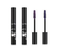 JCUGSBS 5D Silk Fiber Mascara Waterproof Long, Mascara Volume Noir Intense, Mascara volume et longueur, Convient aux Yeux Sensibles,Bleu et violet