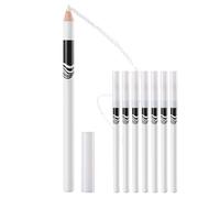JCUGSBS 6 PCS Crayon Eyeliner Blanc Surligneur Doux Crayon Eyeliner Fard À Paupières Crayon Éclaircissant Ver à Soie Étanche Naturel Mat Hypoallergénique Eyeliners Blanc Crayons De Maquillage