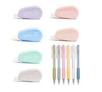 JCUGSBS 6PCS Rubans Correcteurs, 67m x 31 mm Souris Correcteur Mini Roller de Correction avec Capuchon Protecteur pour Fourniture Scolaire École Bureau