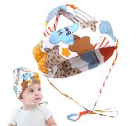JCUGSBS Casque de Sécurité Bébé, Casque Protection Bebe, Casque Anti Chute Bebe, Casque de Sécurité Réglable en Coton Respirant pour Enfant Garçon Fille Apprendre à Ramper et à Marcher