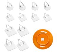 JCUGSBS Lot de 12 Crochet adhesif Mural Crochets Adhésifs Invisibles, Accroche Tableau Adhesif, Accroche Tableau Mural sans Percer, Support Tableau Mural pour Accrocher des Photos, des Peintures