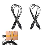 JCUGSBS Tendeurs Elastique avec Crochets, 2 Pièces Étendeur Sangle Bagage Réglables, Sangle Élastique avec 4 Boucles Coulissantes pour Moto Fixation de Casque Bagages Sac en Bandoulière