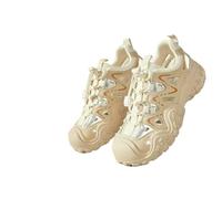 JCVBN Chaussures creuses d'été pour femme Tendances de marche élégantes Designer Luxe Chaussures légères pour femme, Chaussures abricot, 36 2/3 EU