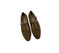 JCVBN Chaussures plates Mary Janes à bride en T pour femme - Style décontracté - Bout rond - Chaussures plates lolita, Marron 1, 36.5 EU