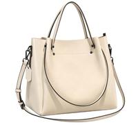 JCVBN Cuir Véritable Sac Cabas Femme 31cm | Cuir Véritable Vachette Zip Réglable Sangle Doublure Cuir 31x12x32cm Main Épaule Bandoulière Sept Couleurs