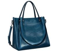 JCVBN Cuir Véritable Sac Cabas Femme 31cm | Cuir Véritable Vachette Zip Réglable Sangle Doublure Cuir 31x12x32cm Main Épaule Bandoulière Sept Couleurs