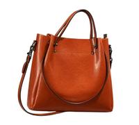 JCVBN Cuir Véritable Sac Cabas Femme 31cm | Cuir Véritable Vachette Zip Réglable Sangle Doublure Cuir 31x12x32cm Main Épaule Bandoulière Sept Couleurs