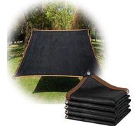 JCVCCV Voile D'ombrage Noire Cool Area 80% avec Œillets, Filet D'ombrage, Filet Résistant Aux UV pour Pergola/terrasse(7.0x8.0m/23x26.2ft)