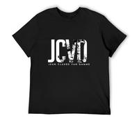 JCVD Jean Claude Van Damme Initials Graphic Men's T Shirt Black XL