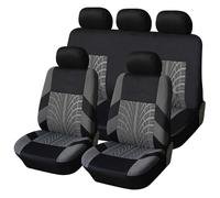 JCVT Voiture Ensembles De Housses Siège pour Peugeot 2008 2020 2021 2022 2023, Confortables Respirant Interieu Accessoire,A/Grey