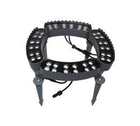 JCWGLY Anneau Lumineux Extérieur À LED Pour Arbre, Spots De Paysage AC 110V/220V, Étanche IP65 Pour L'éclairage Et La Décoration De Jardin De Cour(Warm White Light,4 lights)