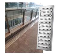 JCWGLY Grille de Drainage Grilles De Drainage De Tranchée en Métal Haute Résistance, Couvercles De Drainage d'eau De Pluie Antidérapants pour Résidentiel Et Commercial(10pcs,22.9x11.8x1in)