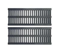 JCWGLY Grille de Drainage Grilles De Drainage De Tranchée en Plastique Polymère, Couvercles De Drainage des Eaux Pluviales Extérieurs Et Crépines D'égout pour Domestique Et Commercial(2pcs,50x35x3cm)