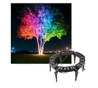 JCWGLY Lumière LED D'éclairage D'arbre À 360 ° Pour L'extérieur, AC110V/220V, Projecteur De Paysage De Couleur RVB 48-96W Pour Jardin, Cour, Décoration De Palmiers(6 lights)