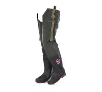 JCWGLY Waders Cuissardes Imperméables pour Hommes Et Femmes, Bottes De Pêche Et De Chasse De 80 Cm De Haut, Bottes De Cuissardes Antidérapantes Et Robustes(38 EU)