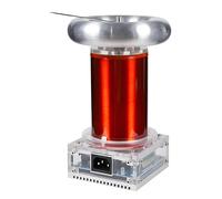 jcwwolk Bobine Tesla Musique, Kit De Générateur De Résonance À Arc Haute Fréquence, Longueur d'arc 20cm, Jack Audio 3,5mm, pour Démonstrations Éducatives Et Projets Scientifiques