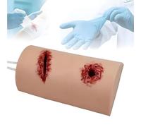 jcwwolk Trainer d'emballage De Blessure, Modèle D'entraîneur D'arrêt De Saignement De Contrôle De L'hémorragie, Modèle De Simulateur De Laceration du Bras, Réutilisable, pour La Pratique
