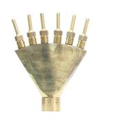 JCXIOC Buse de Fontaine Arroseurs en Laiton, Buses de Fontaine rotatives, aménagement paysager, Bassin, Jet extérieur, tête pulvérisation Droite, Irrigation, arrosage des Plantes(MX1PCS)