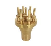 JCXIOC Buse de Fontaine Buses de Fontaine Droites centrales 1", 1,5", 2", for Piscine, fontaines Musicales d'extérieur, Paysage(1 (Brass))