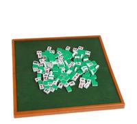 JCXIOC Mini table de mahjong pliante portable 144 mahjong boîte de jeu traditionnel de voyage pliable