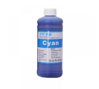 JCxYGAP 1000 ML de l'encre DTF Compatible avec Un Film de Transfert Direct pour Un Film pour Animaux de Compagnie adapté à Toutes Les imprimantes DTF de Bureau et à Grand Format(1000ML C)