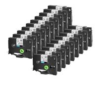 JCxYGAP 19pk Compatible avec l'imprimante de l'étiquette Tiche de rétrécissement HSE231 HSE631 HSE221 241 611 651(Black on White)