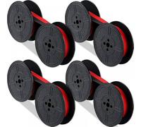 JCxYGAP 4 Pack Twin Tool Typewriter Ribbon Ink Remptactive Compatible avec la Plupart des Machines à écrire(Red)