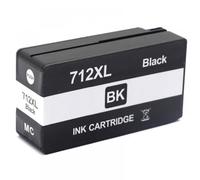 JCxYGAP Cartouche à Encre à Jet d'encre remanufacturée 712 XL 712XL 3ED71A 3ED67A Compatible avec 712 pour DesignJet T210 T230 T250 T650(712XL Black)
