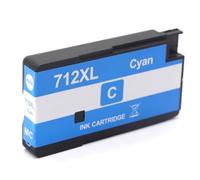 JCxYGAP Cartouche à Encre à Jet d'encre remanufacturée 712 XL 712XL 3ED71A 3ED67A Compatible avec 712 pour DesignJet T210 T230 T250 T650(712XL Cyan)