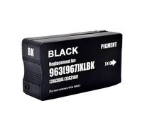 JCxYGAP Cartouche à Encre remanufacturée Compatible avec 963xl 967xl 963 967 XL pour OfficeJet Pro 9010 9015 imprimantes avec Puce(BK)