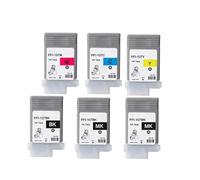 JCxYGAP Cartouche Jet d'encre Couleur PFI-107 PFI107 PFI 107, Compatible avec Les modèles d'imprimante IPF670 IPF680 IPF685 IPF780 IPF785 Compatible avec numéro de pièce PFI-107(One Set 6 Colors)