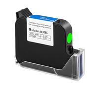 JCxYGAP Cartouche Prime TIJ Cartouche d'imprimante à Jet d'encre 25,4 mm à séchage Rapide Encre à solvant d'eau Noir Rouge Jaune Bleu Vert Compatible avec OfficeJet Pro 8025(1PC-Green-25.4mm)