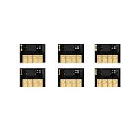 JCxYGAP Chifle de Cartouche Compatible Compatible avec 745 300 ML Les puces Stables fonctionnent avec des Concepts Z2600 Z5600 Primeurs Utiliser Une Puce Compatible avec 745 6 Couleurs(One Set 6PCS)