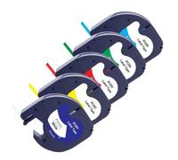 JCxYGAP Coupe d'étiquette Compatible Plastique 3~10pk 91201 91200 12267 91331 91221 Ruban Compatible avec Le Remplacement de l'imprimante LT100H(5PK Mix Color)