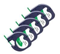 JCxYGAP Coupe d'étiquette Compatible Plastique 3~10pk 91201 91200 12267 91331 91221 Ruban Compatible avec Le Remplacement de l'imprimante LT100H(5PK 91204 Green)