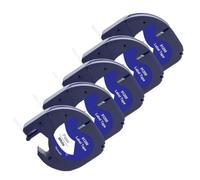 JCxYGAP Coupe d'étiquette Compatible Plastique 3~10pk 91201 91200 12267 91331 91221 Ruban Compatible avec Le Remplacement de l'imprimante LT100H(5PK 91200 White)