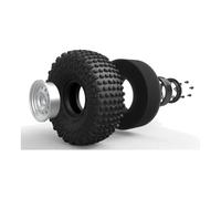 JCxYGAP Les pneus à Broches de Roue SCX24 réglés pour 1 18 à l'échelle RC Crawler Compatible avec Les pièces de Mise à Niveau Vintage DC