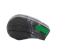 JCxYGAP M21 750 595 Tape d'étiquette 19. 1 mm x 6. 4m Blanc sur Ruban Noir avec Puce Compatible avec Le Travail M210 M211 M210-Lab Étiquetage(Black on Green)