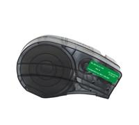 JCxYGAP M21 750 595 Tape d'étiquette 19. 1 mm x 6. 4m Blanc sur Ruban Noir avec Puce Compatible avec Le Travail M210 M211 M210-Lab Étiquetage(White on Green)